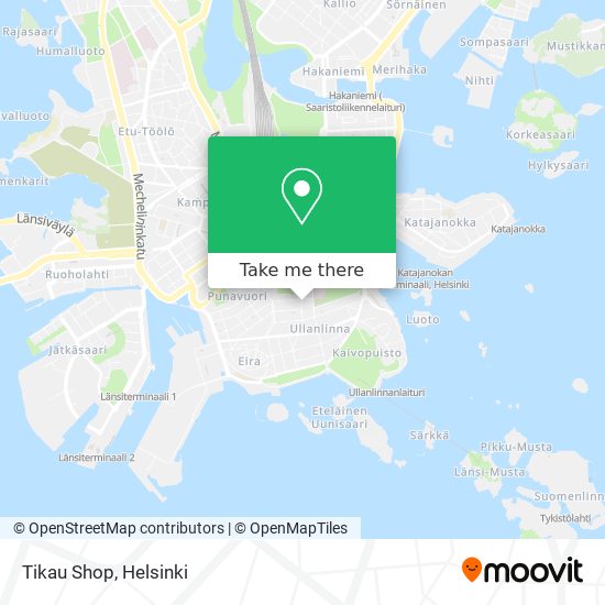 Tikau Shop map