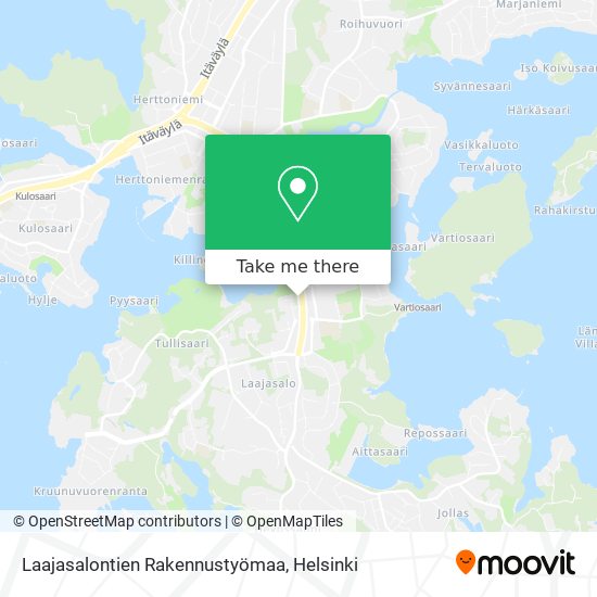 Laajasalontien Rakennustyömaa map