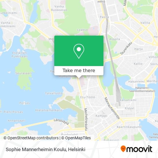 Sophie Mannerheimin Koulu map