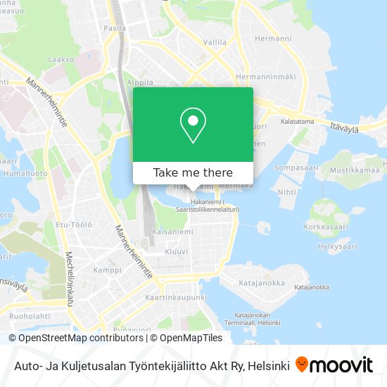 Auto- Ja Kuljetusalan Työntekijäliitto Akt Ry map