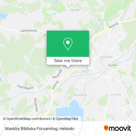 Mankby Bibliska Församling map