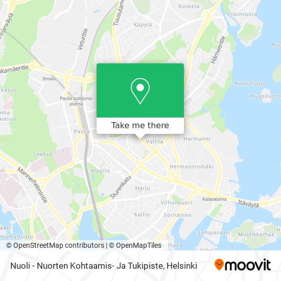 Nuoli - Nuorten Kohtaamis- Ja Tukipiste map