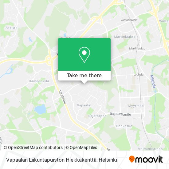 Vapaalan Liikuntapuiston Hiekkakenttä map