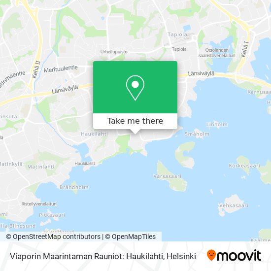 Viaporin Maarintaman Rauniot: Haukilahti map