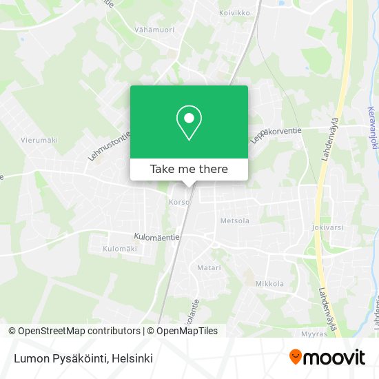 Lumon Pysäköinti map