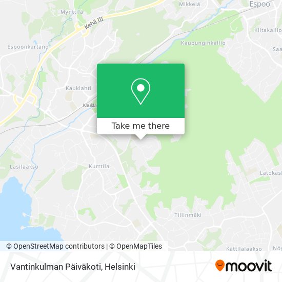 Vantinkulman Päiväkoti map