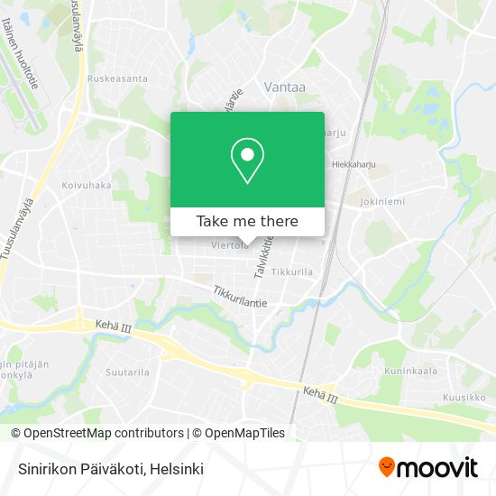 Sinirikon Päiväkoti map