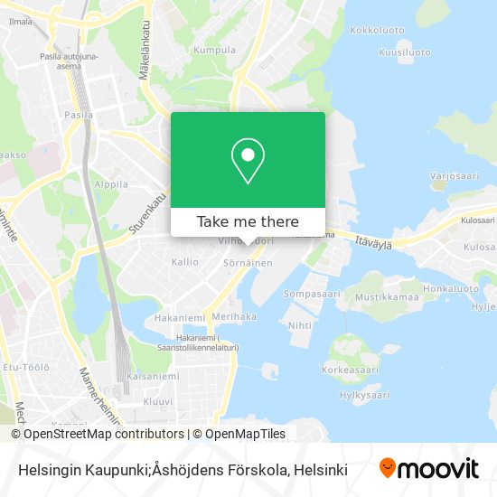 Helsingin Kaupunki;Åshöjdens Förskola map