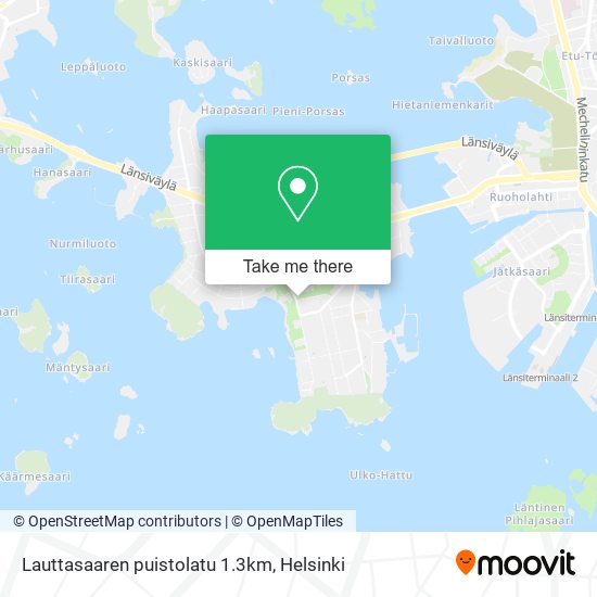 Lauttasaaren puistolatu 1.3km map