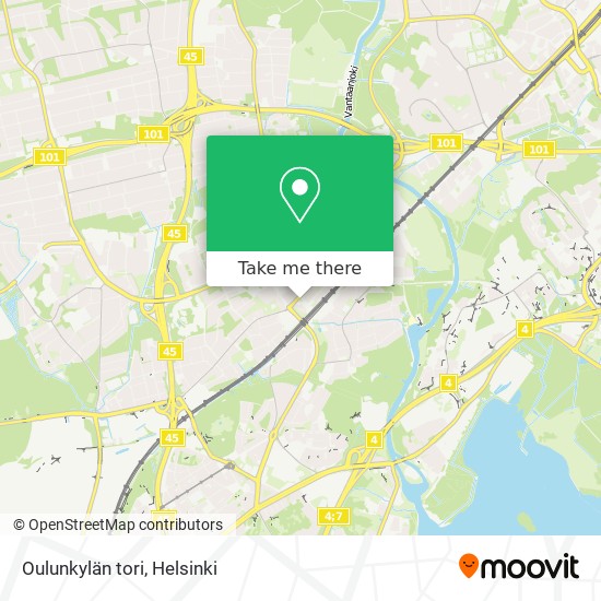 Oulunkylän tori map
