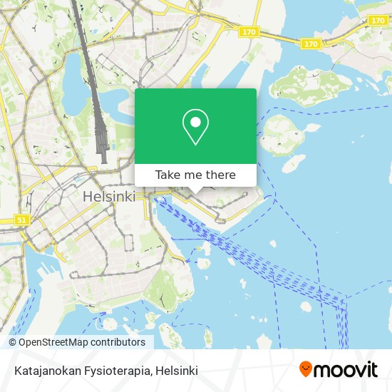 Katajanokan Fysioterapia map