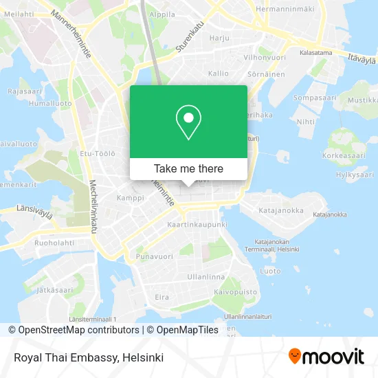 Royal Thai Embassy map