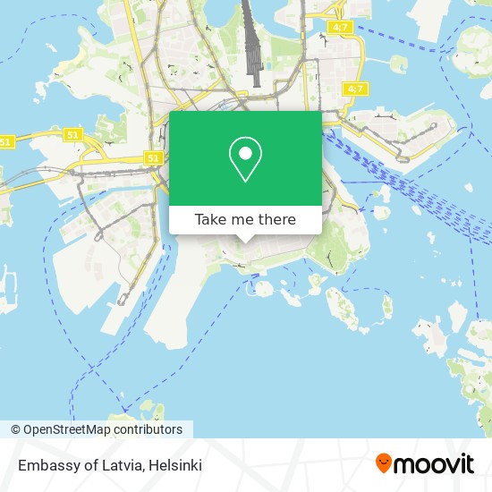Embassy of Latvia map
