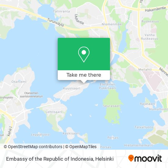 Embassy of the Republic of Indonesia map