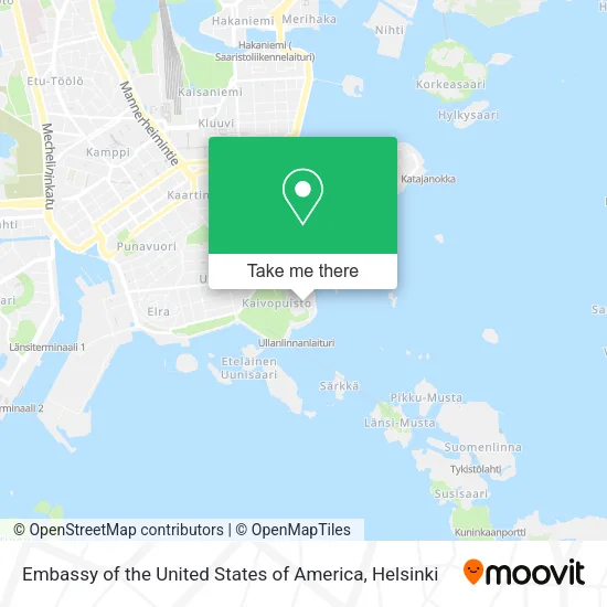 Embassy of the United States of America map