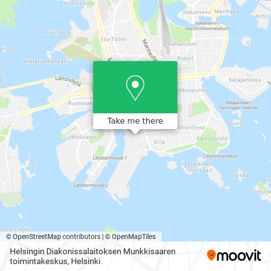 Helsingin Diakonissalaitoksen Munkkisaaren toimintakeskus map