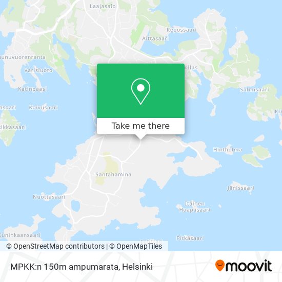 MPKK:n 150m ampumarata map