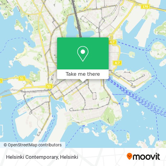Helsinki Contemporary map