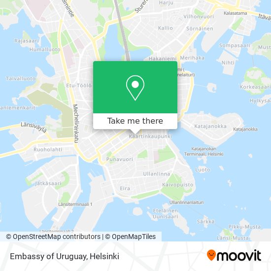 Embassy of Uruguay map