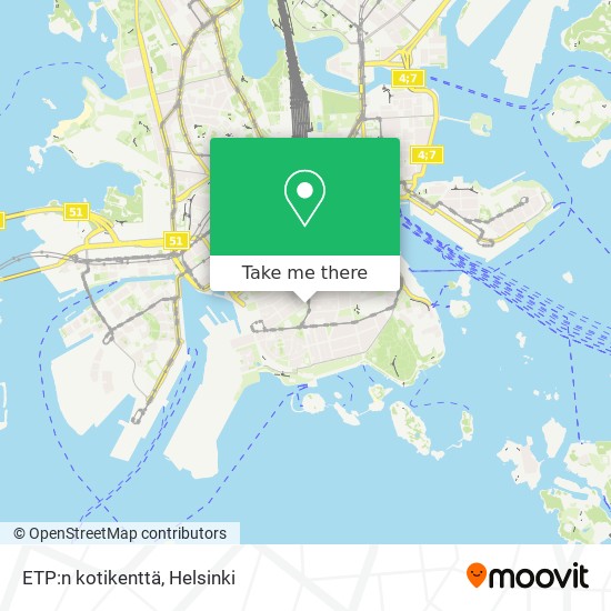 ETP:n kotikenttä map