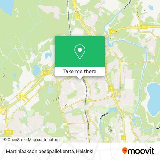 Martinlaakson pesäpallokenttä map