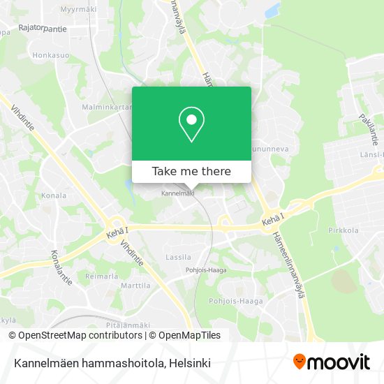 Kannelmäen hammashoitola map