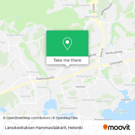 Länsikeskuksen Hammaslääkärit map