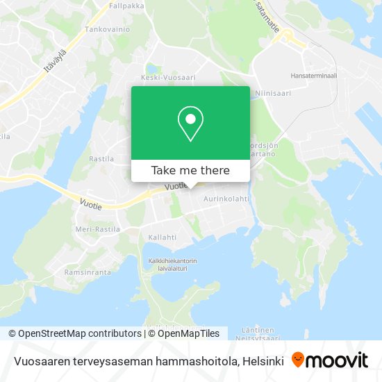 Vuosaaren terveysaseman hammashoitola map