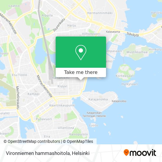 Vironniemen hammashoitola map