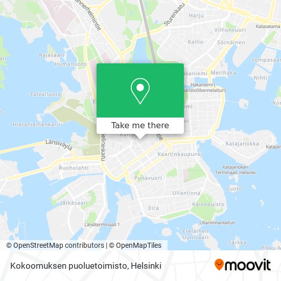 Kokoomuksen puoluetoimisto map