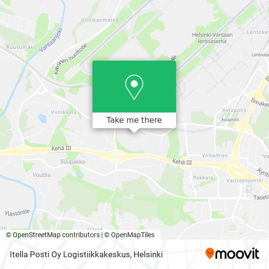 Itella Posti Oy Logistiikkakeskus map