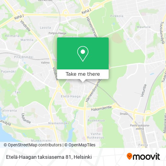 Etelä-Haagan taksiasema 81 map