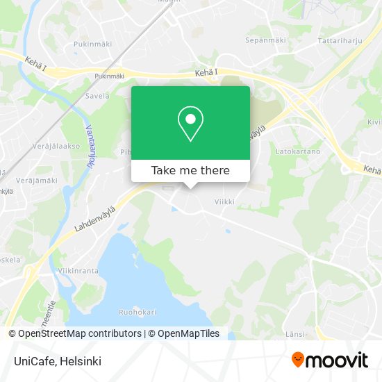 UniCafe map