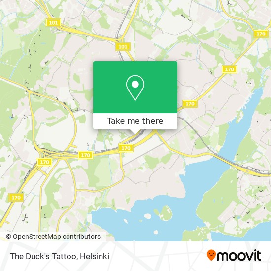 The Duck's Tattoo map