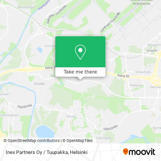 Inex Partners Oy / Tuupakka map