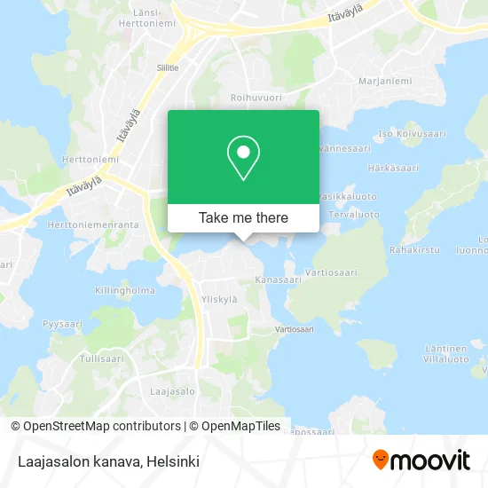 Laajasalon kanava map