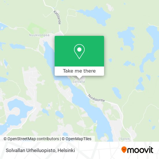 Solvallan Urheiluopisto map