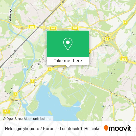 Helsingin yliopisto / Korona - Luentosali 1 map