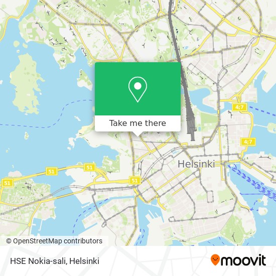HSE Nokia-sali map