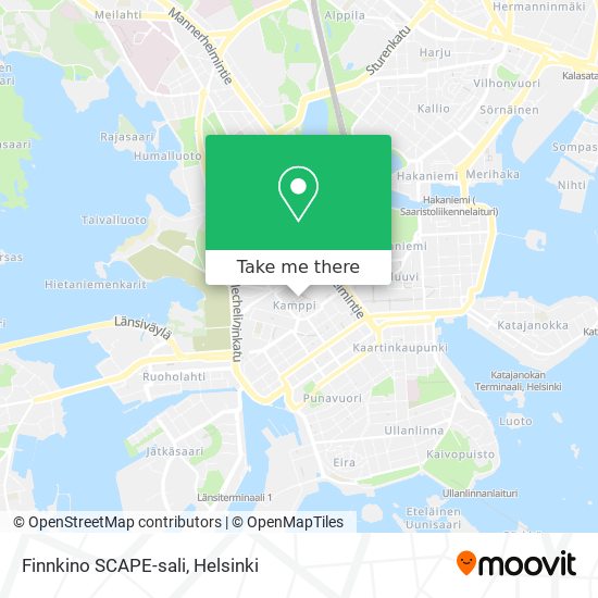 Finnkino SCAPE-sali map