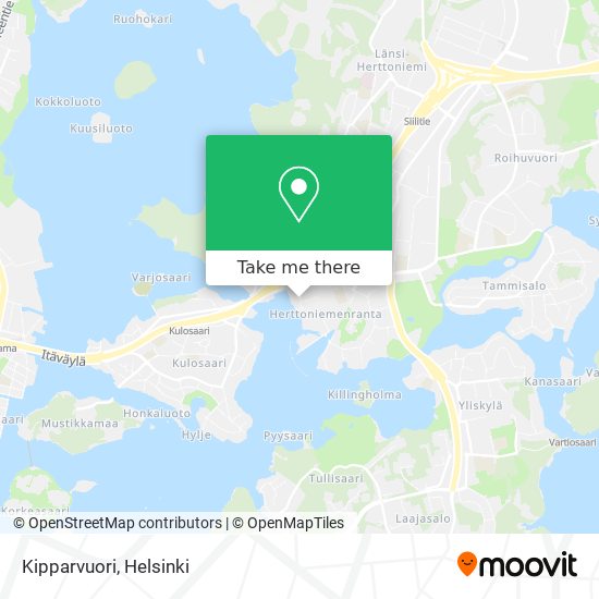 How to get to Kipparvuori in Helsinki by Bus, Metro, Train or Tram?