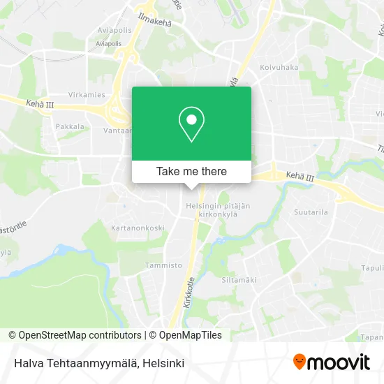 Halva Tehtaanmyymälä map