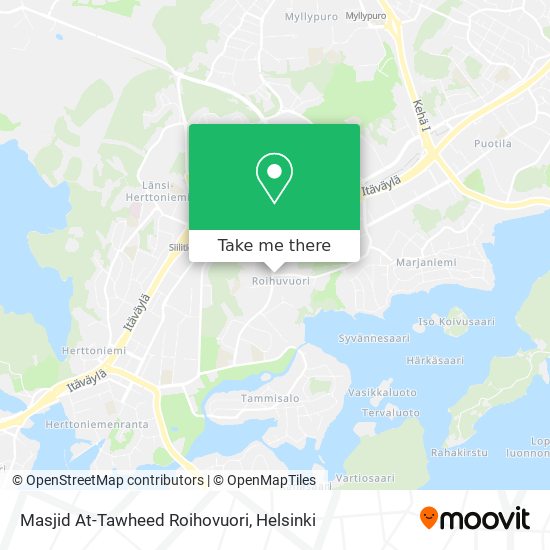 Masjid At-Tawheed Roihovuori map