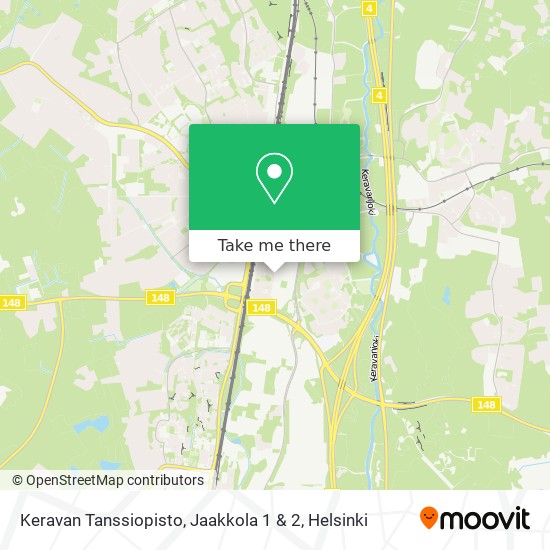 Keravan Tanssiopisto, Jaakkola 1 & 2 map