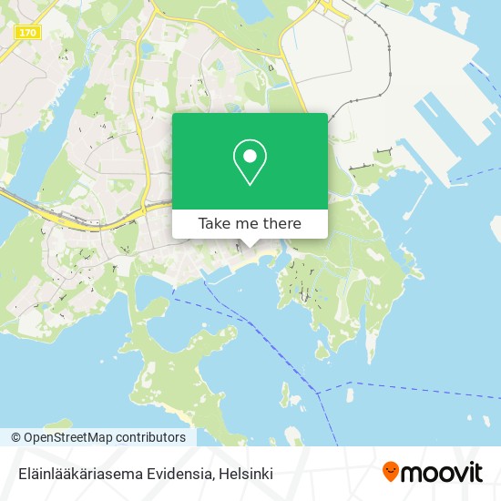 Eläinlääkäriasema Evidensia map