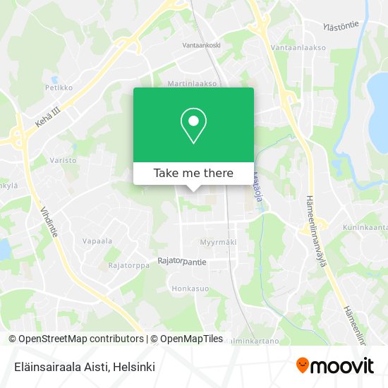 Eläinsairaala Aisti map