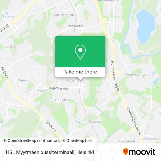 HSL Myyrmäen bussiterminaali map