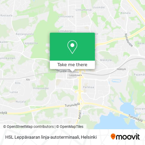 HSL Leppävaaran linja-autoterminaali map