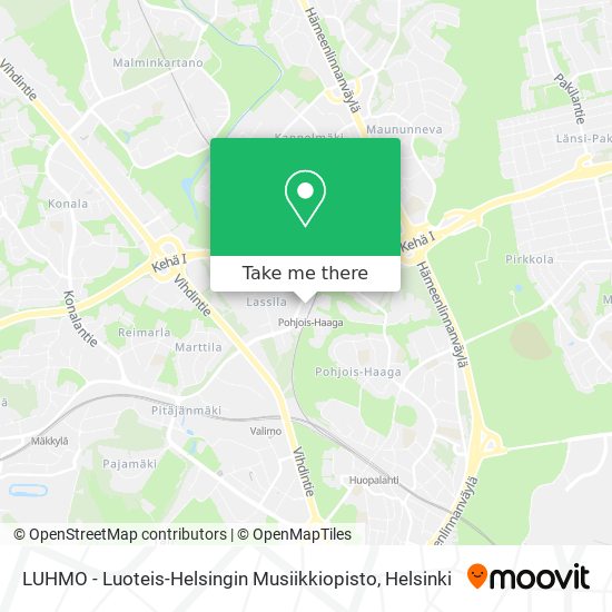 LUHMO - Luoteis-Helsingin Musiikkiopisto map
