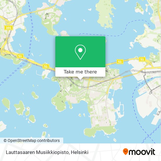 Lauttasaaren Musiikkiopisto map